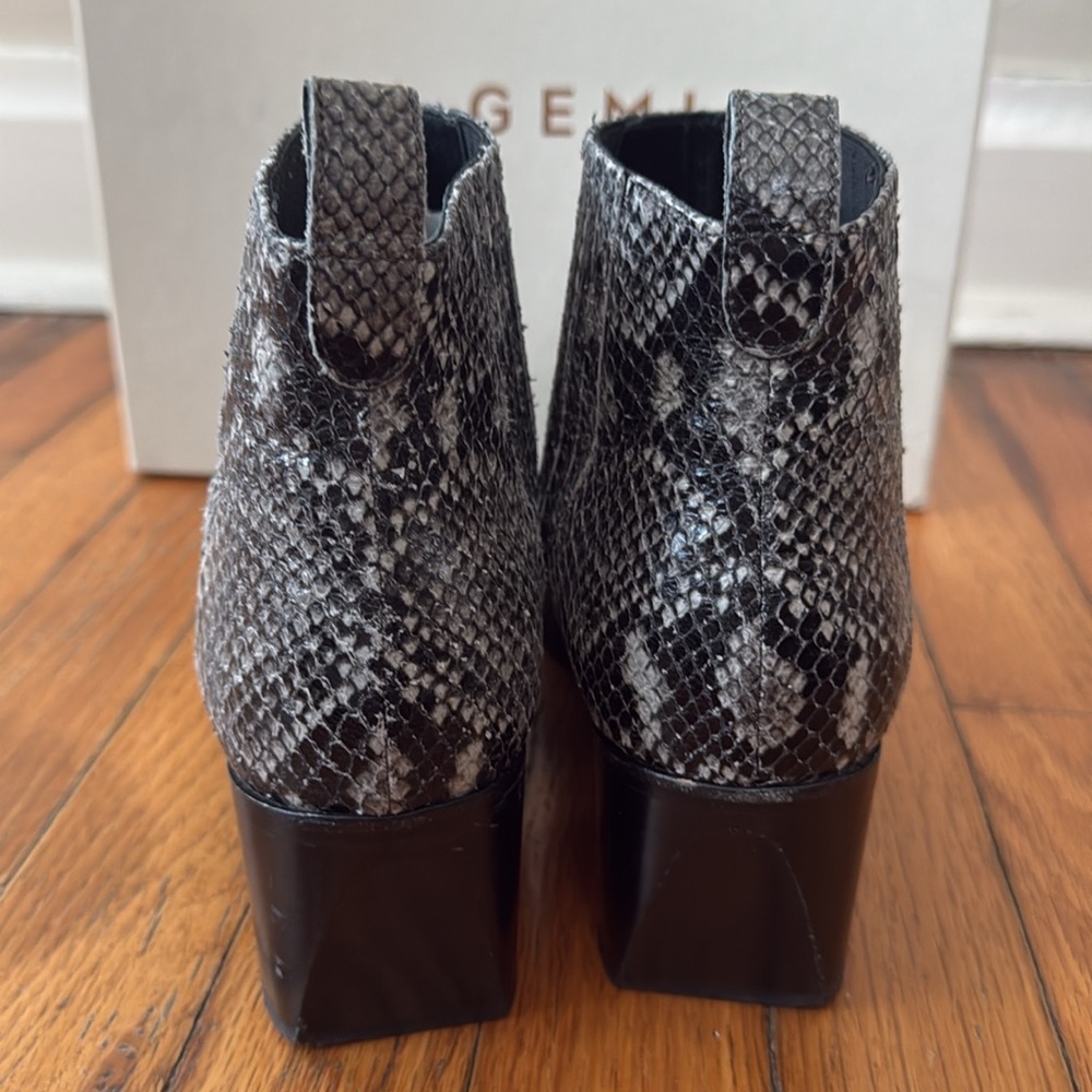 M Gemi The Natura Gray Snakeskin printed leather 39 - Picture 6 of 8